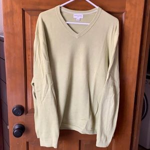 Green v-neck Banana Republic sweater